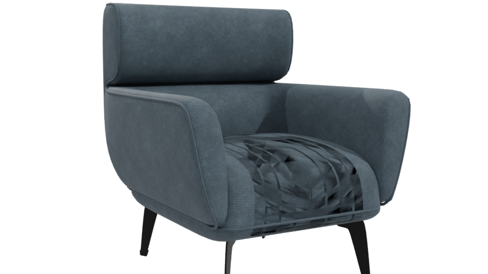 Stylish Modern Armchair Model - Professional 3D Model Render 10