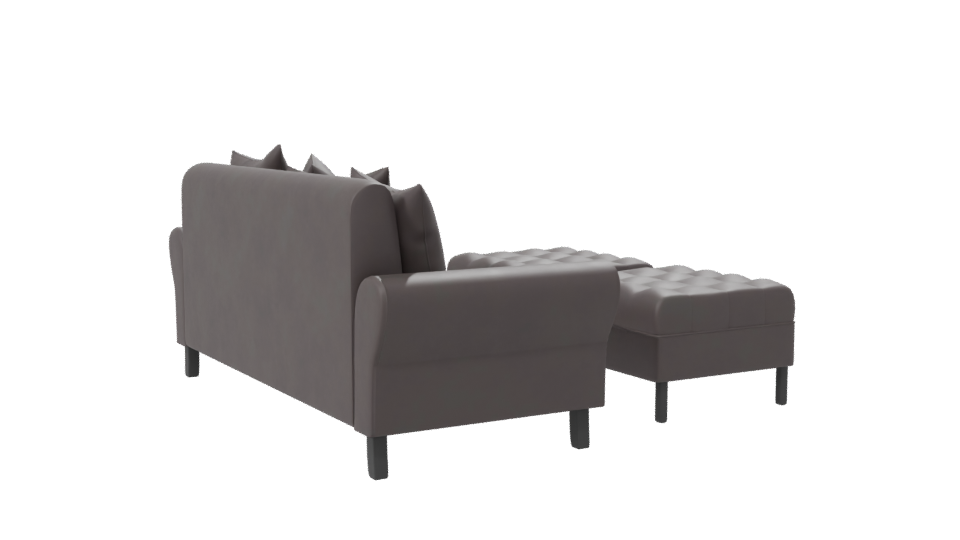 Modern Leather Sofa Set 3D - Professional 3D Model Render 7