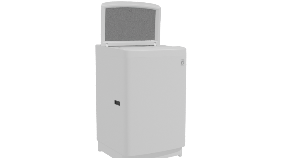Stylish Top-Loading Washer Model - Professional 3D Model Render 10