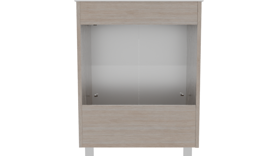 Contemporary Wooden Storage Cabinet 3D Model - Professional 3D Model Render 5