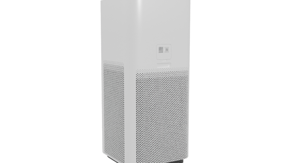 Sleek Air Purifier 3D Model - Professional 3D Model Render 4