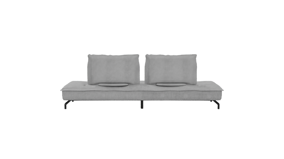 Gray Upholstered Sofa Bed 3D - Professional 3D Model Render 5