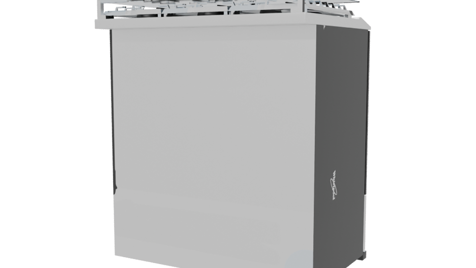 Sleek Modern Gas Range 3D Model - Professional 3D Model Render 6