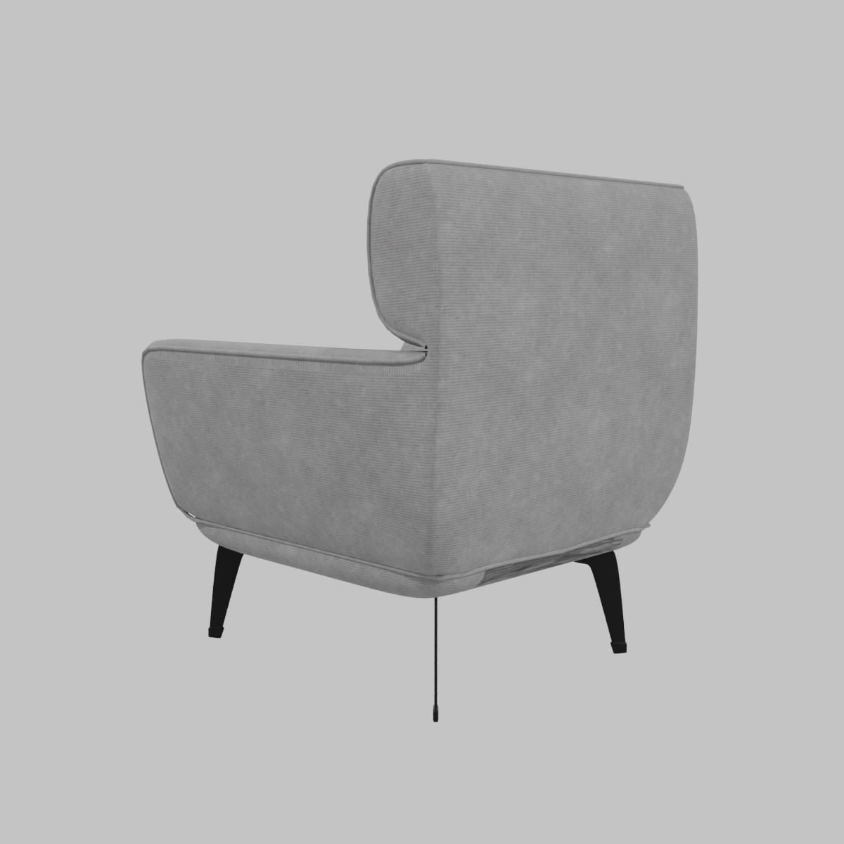 sillon individual gris
