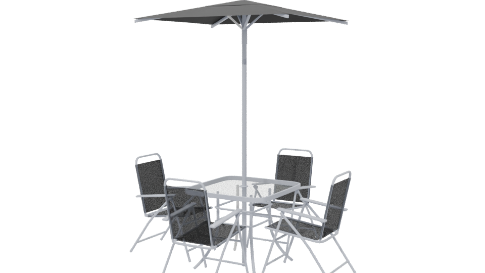 Outdoor Dining Set 3D Model - Professional 3D Model Render 6