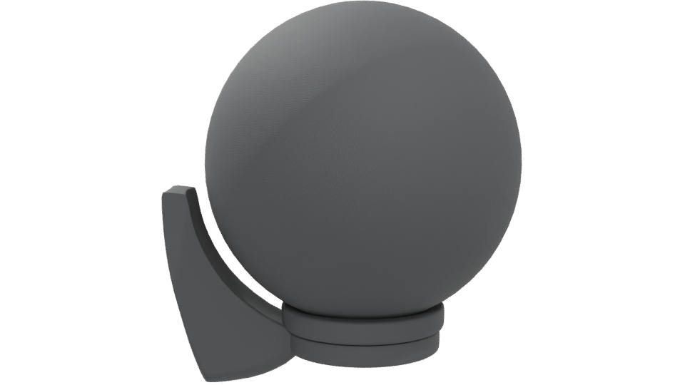 Wall Mounted 60W Black Lantern 3D - Professional 3D Model Render 5