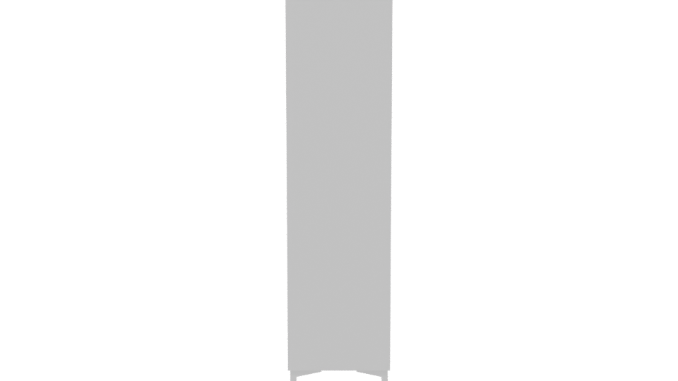 Minimalist Wooden Shelf Unit - Professional 3D Model Render 8