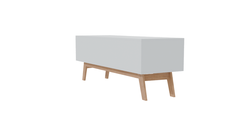Minimalist Wooden TV Stand 3D - Professional 3D Model Render 7