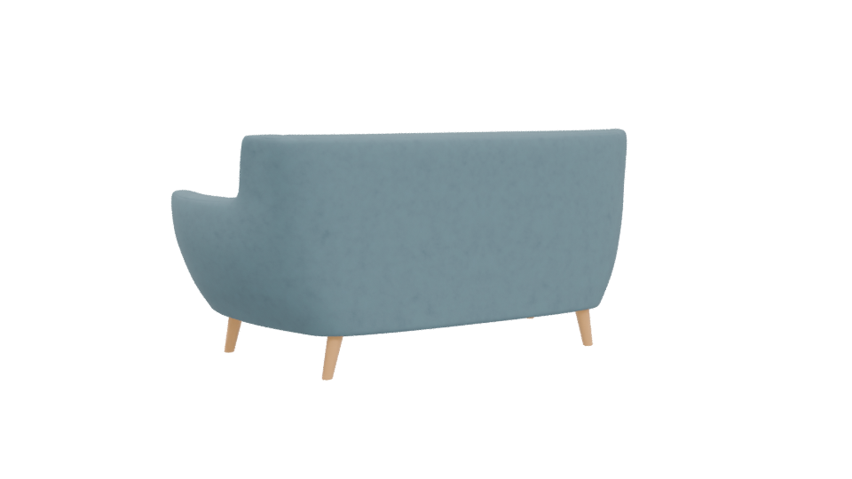 Stylish Mid-Century Sofa Model - Professional 3D Model Render 4