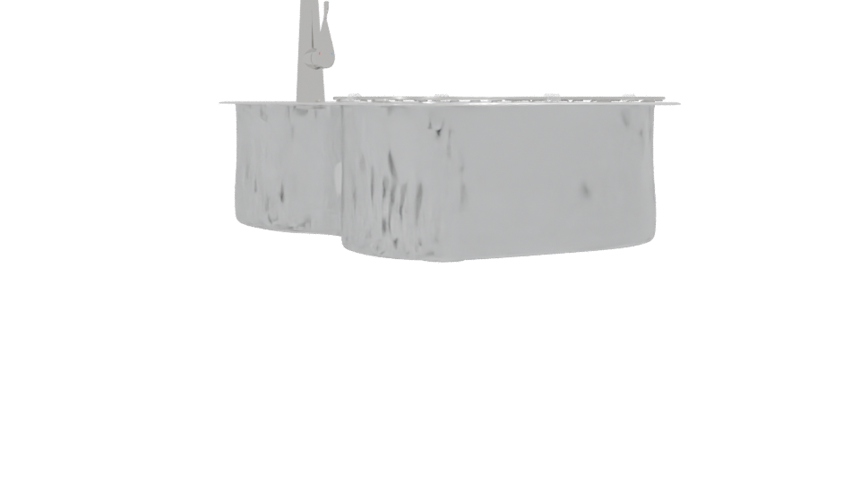 Stylish Kitchen Stainless Sink - Professional 3D Model Render 13
