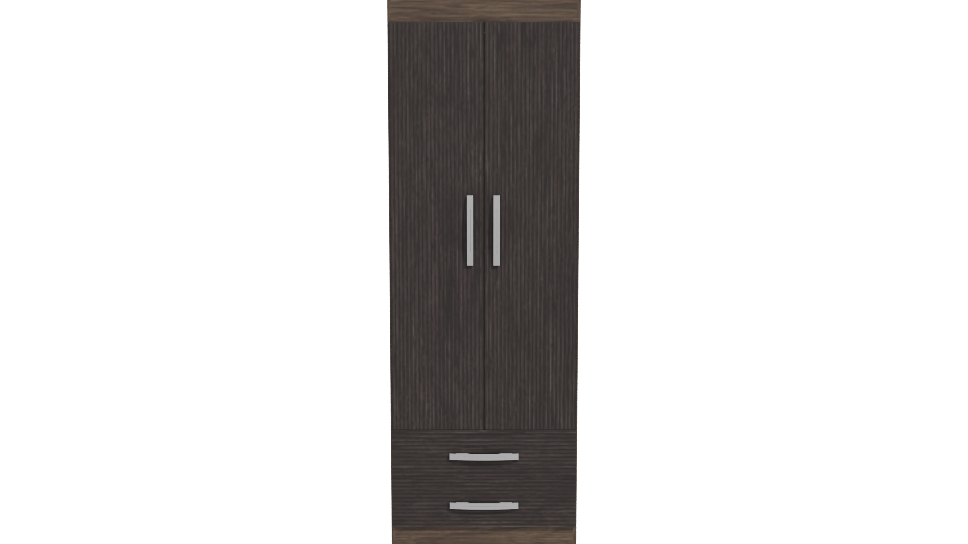 Stylish Wooden Wardrobe Model - Professional 3D Model Render 11