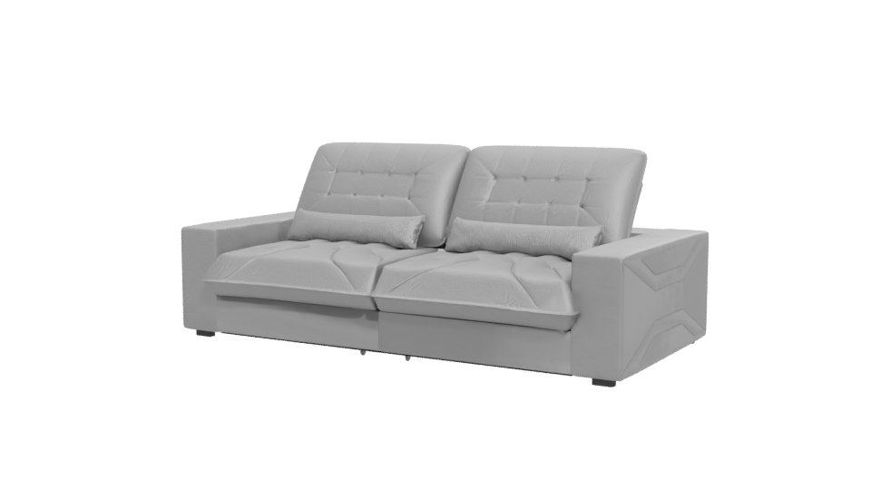 Modern Gray Sofa Model 3D - Professional 3D Model Render 12