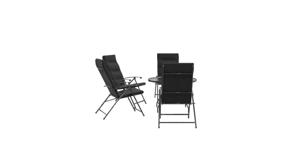 Stylish Outdoor Dining Set 3D - Professional 3D Model Render 2