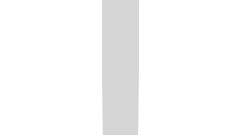 Minimalist White Storage Cabinet 3D Model - Professional 3D Model Render 5