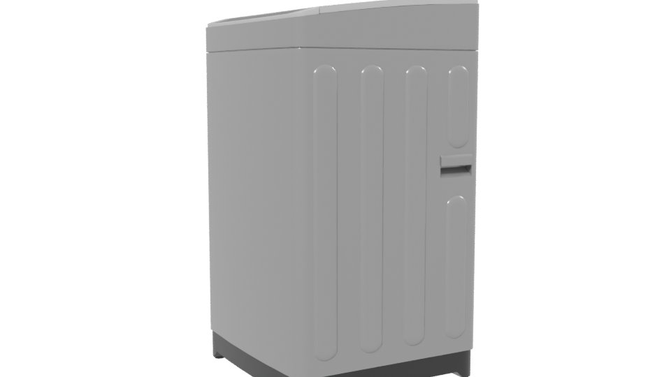 Stylish Top-Load Washing Machine 3D - Professional 3D Model Render 13