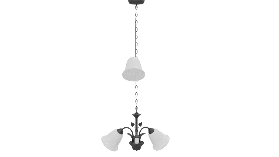 Elegant Glass Pendant Light 3D - Professional 3D Model Render 13