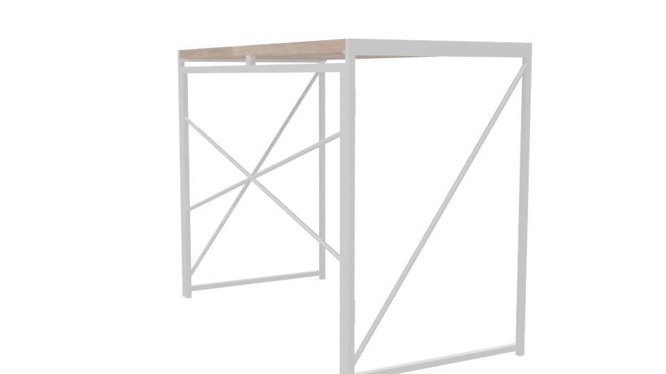 Modern Minimalist Desk 3D Model - Professional 3D Model Render 7