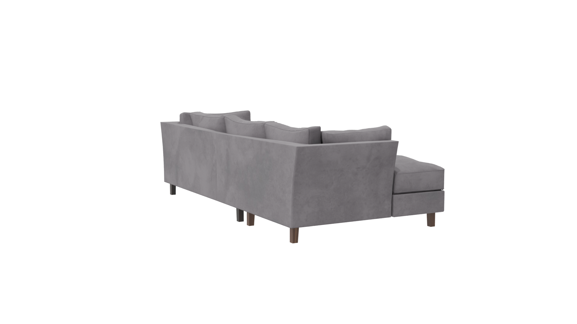 Modern Grey Sofa 3D Model - Professional 3D Model Render 7