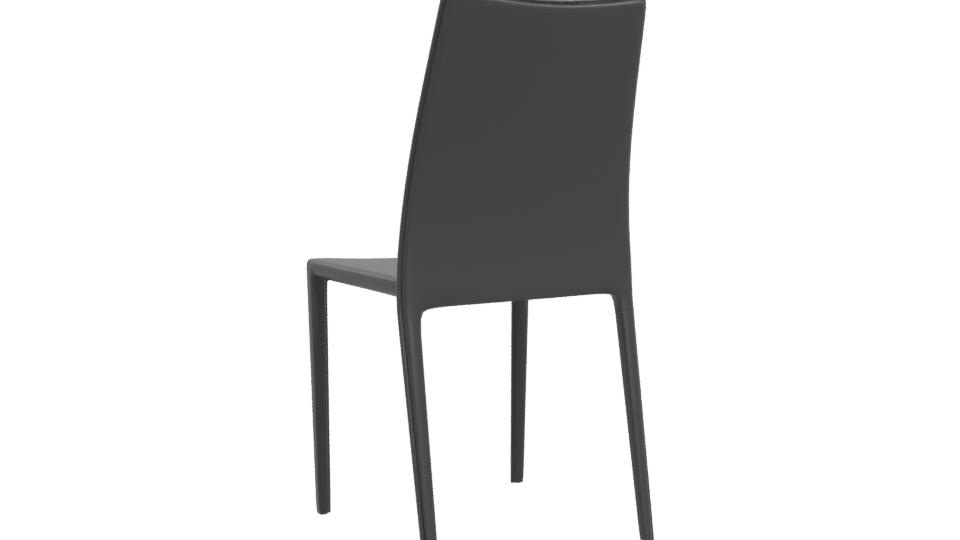 Sleek Modern Dining Chair 3D Model - Professional 3D Model Render 4