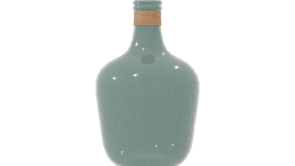 Botella Cabernet with Raffia 3D Model - Professional 3D Model Render 8