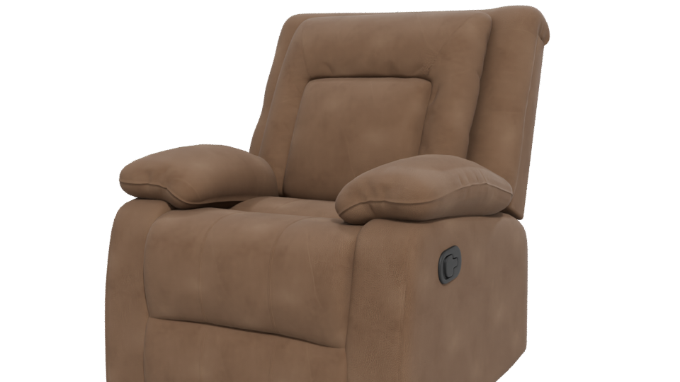 Stylish Reclining Armchair 3D - Professional 3D Model Render 12