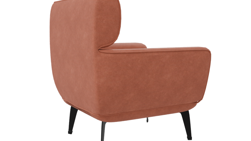 Contemporary Fabric Lounge Chair 3D - Professional 3D Model Render 7