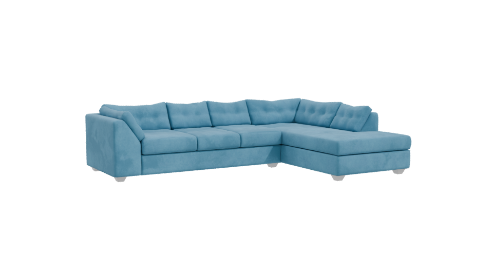 Stylish Sectional Sofa Model - Professional 3D Model Render 10