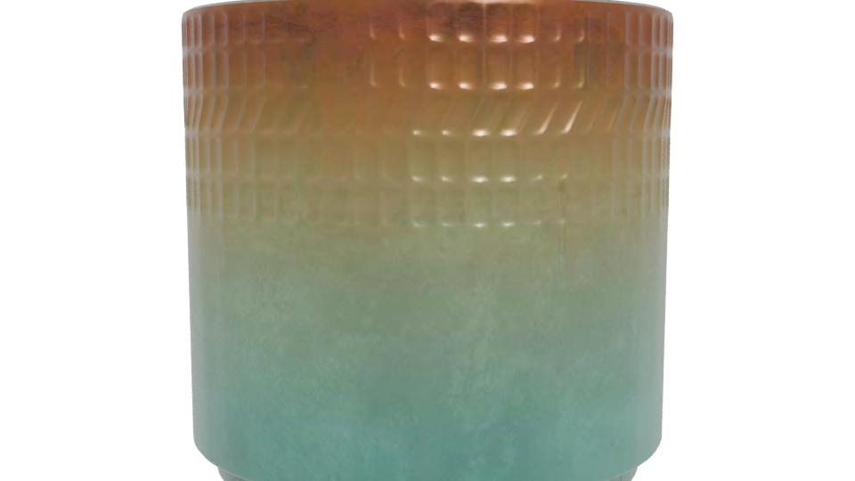 Stylish Gradient Planter Model - Professional 3D Model Render 4