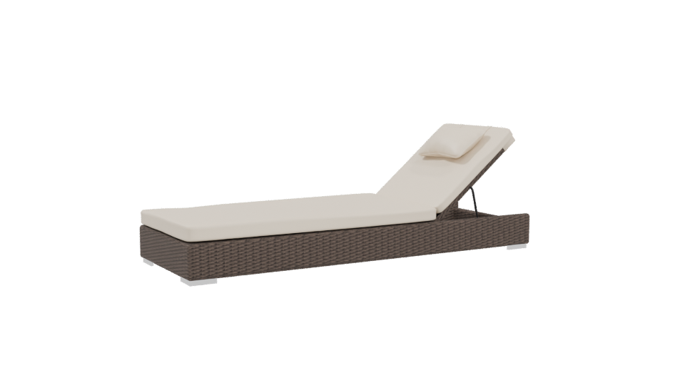 Stylish Outdoor Lounge Chair 3D - Professional 3D Model Render 4