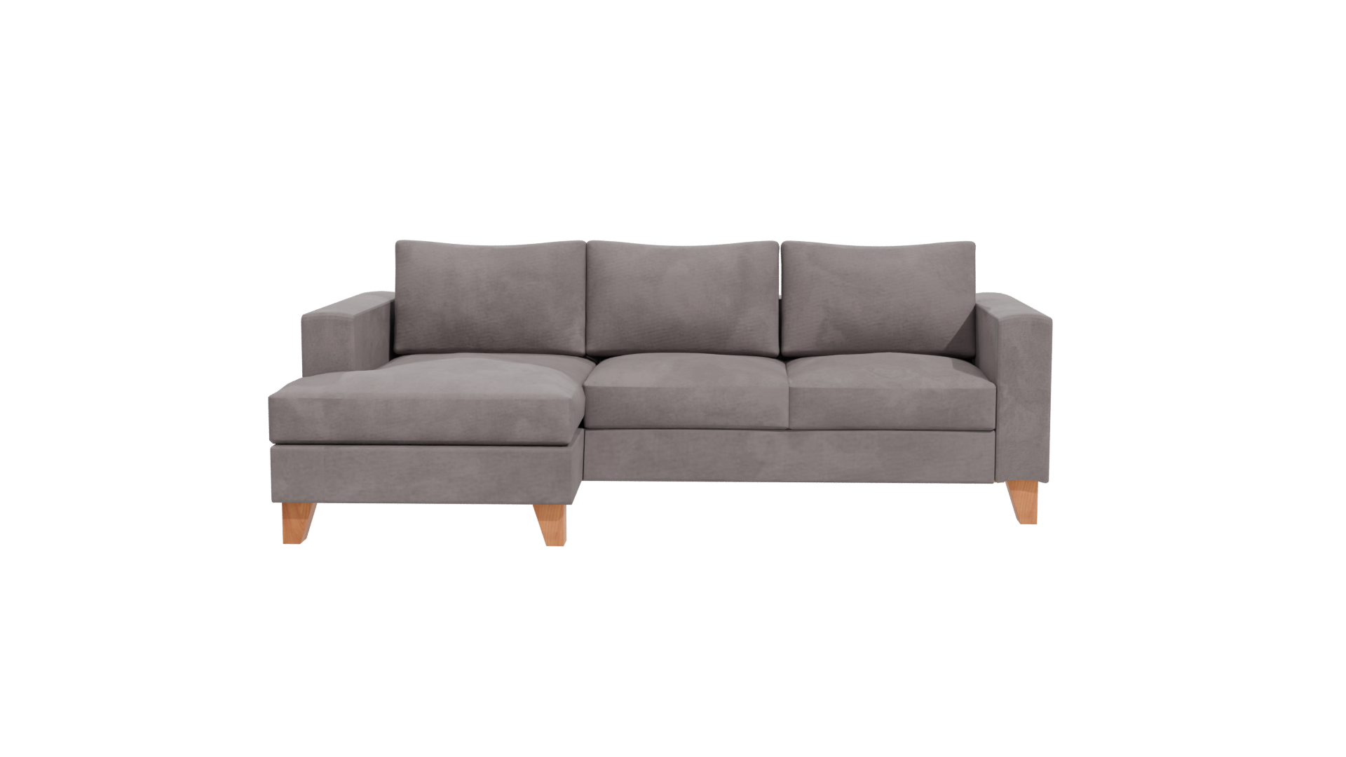 Contemporary Fabric Sectional Sofa 3D Model - Professional 3D Model Render 11