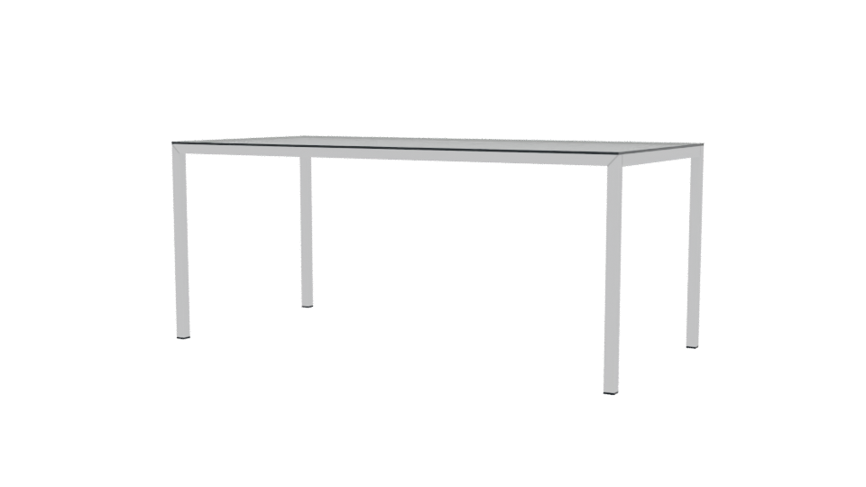 Modern Glass Dining Table 3D - Professional 3D Model Render 12