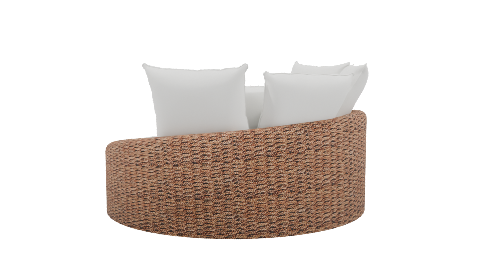 Stylish Outdoor Daybed Model - Professional 3D Model Render 3