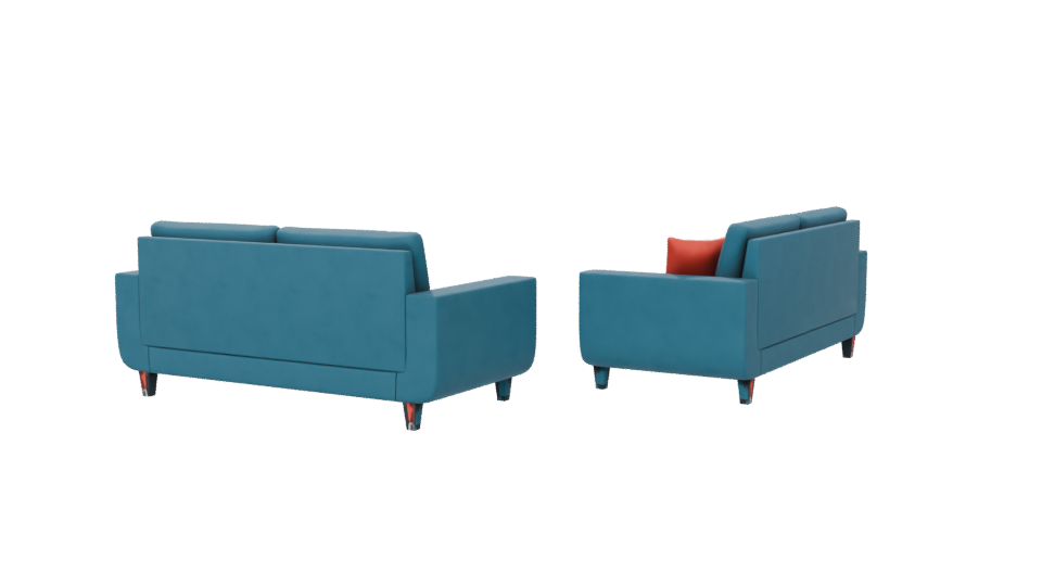 Stylish Modern Sofa Set 3D - Professional 3D Model Render 6