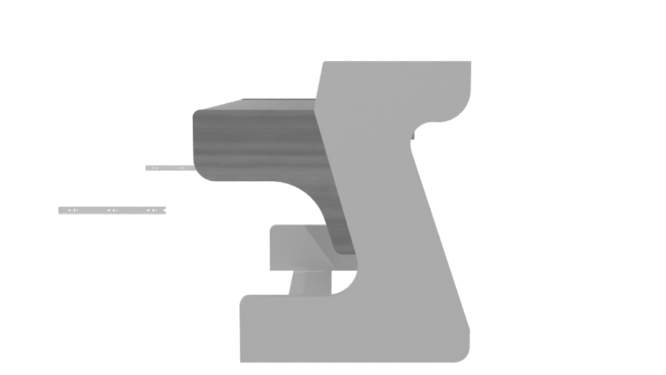 Stylish Modern Desk 3D Model - Professional 3D Model Render 2