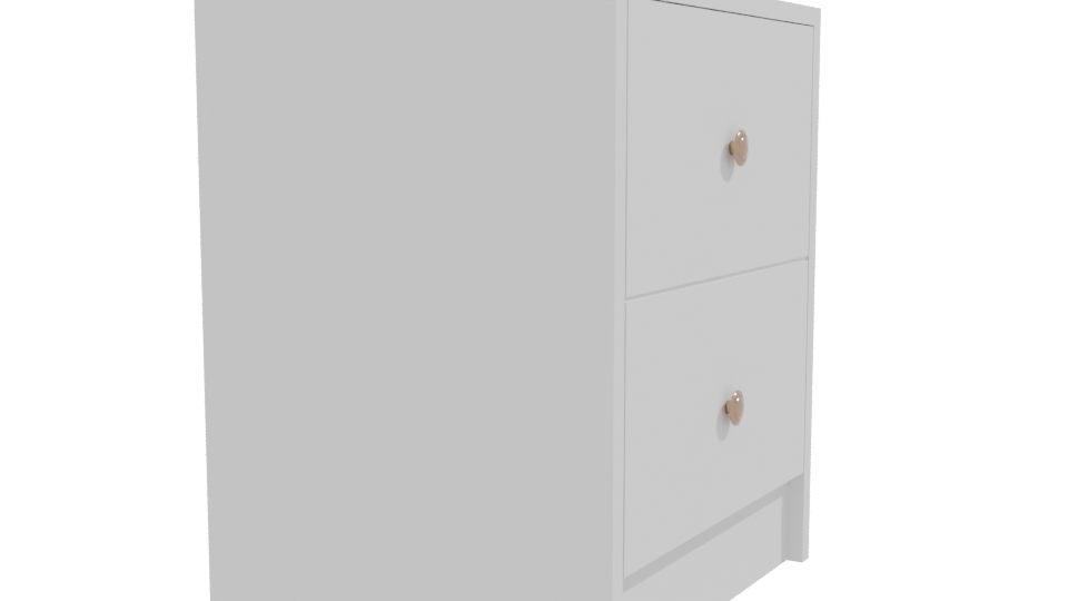 Stylish Minimalist Nightstand 3D - Professional 3D Model Render 9