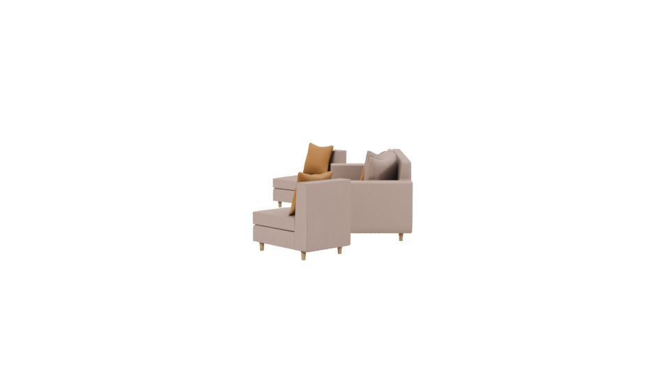 Elegant Modern Sofa Set 3D - Professional 3D Model Render 2