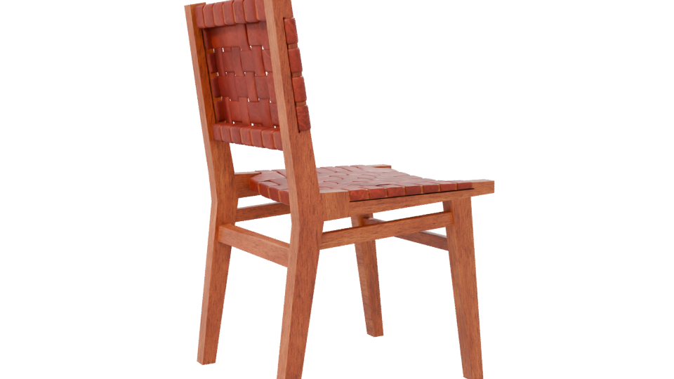 Stylish Woven Dining Chair 3D - Professional 3D Model Render 7