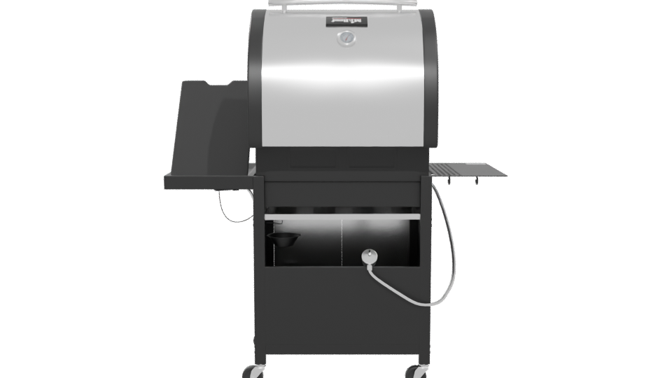 Stylish Outdoor Gas Grill 3D - Professional 3D Model Render 5