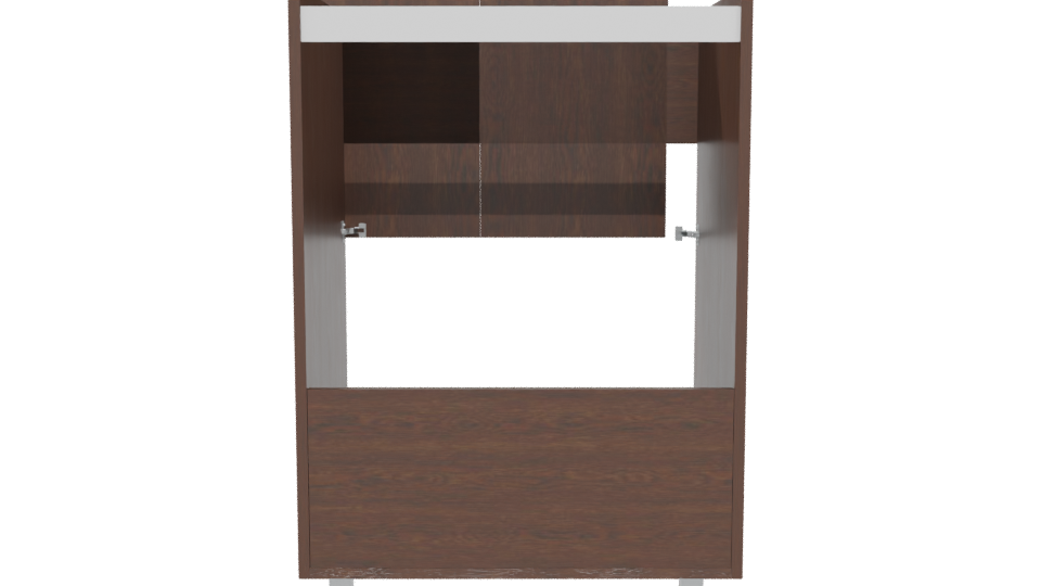 Stylish Wooden Cabinet Model - Professional 3D Model Render 5