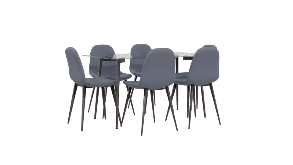 Modern Dining Set 3D Model - Professional 3D Model Render 4