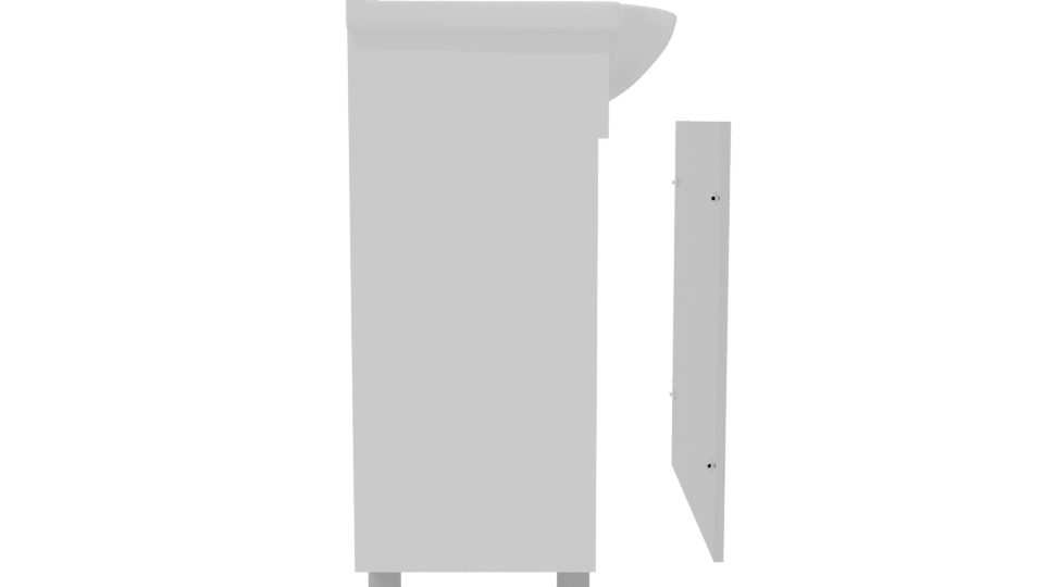 Sleek Modern Bathroom Vanity 3D Model - Professional 3D Model Render 8