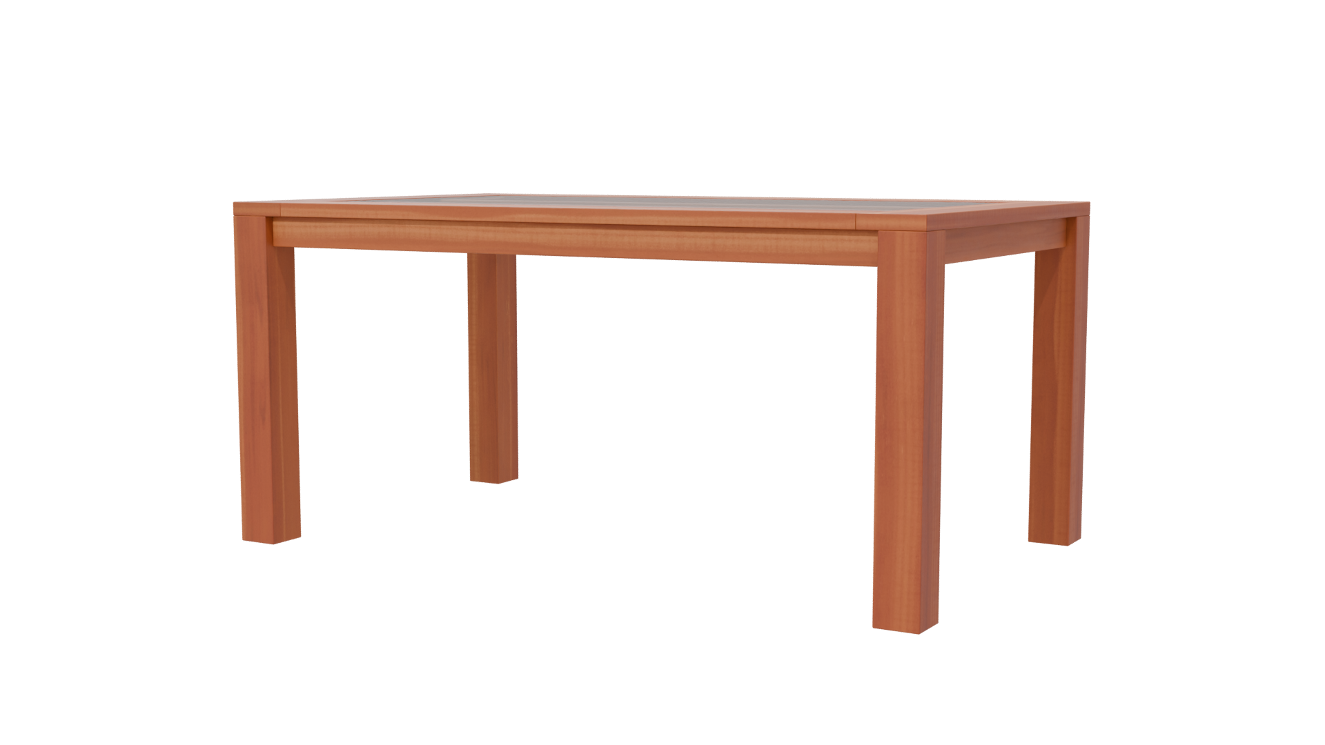 Stylish Wooden Dining Table 3D Model - Professional 3D Model Render 6