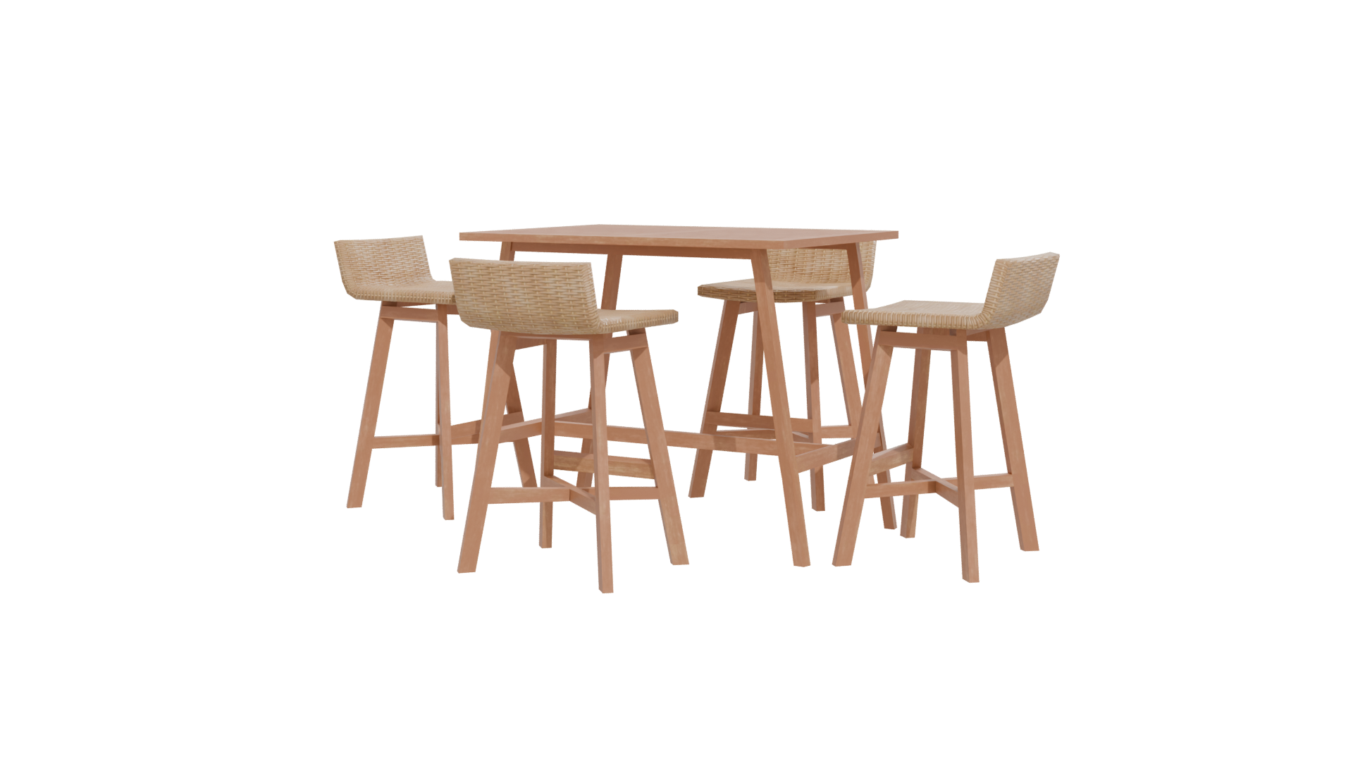 Stylish Modern Dining Set 3D - Professional 3D Model Render 12