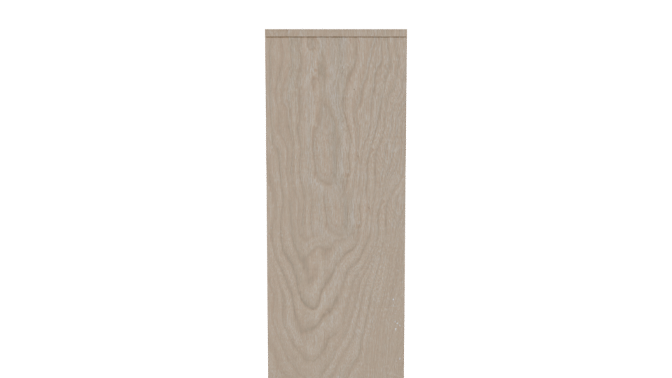 Stylish Wooden Shelf Display 3D - Professional 3D Model Render 2