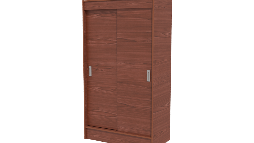 Stylish Wooden Sliding Door Model - Professional 3D Model Render 12
