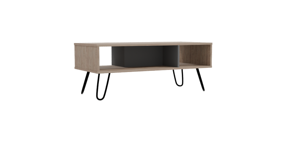 Stylish Wooden Coffee Table 3D - Professional 3D Model Render 10