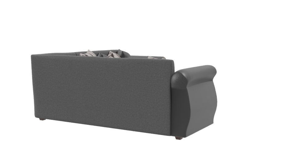 Contemporary Grey Sofa 3D Model - Professional 3D Model Render 9