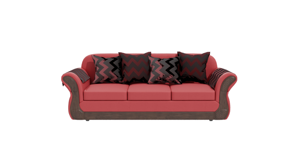 Stylish Vintage Sofa Model 3D - Professional 3D Model Render 11