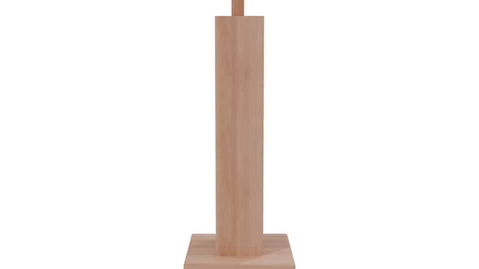 Stylish Wooden Side Table Model - Professional 3D Model Render 2