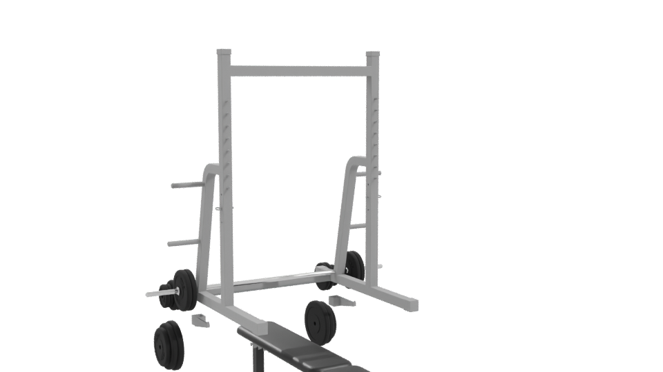 Adjustable Weight Bench 3D Model - Professional 3D Model Render 10